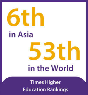 CUHK ranks 6th in Asia and 53rd globally in the Times Higher Education Rankings.
